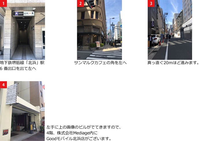 店舗へのルート